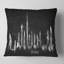 Peinture dubai silhouette oreiller Cityscape