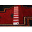 Tapis noir / rouge / beige unique de 3 pi 10 po x 7 pi 5 po Arfhlaith