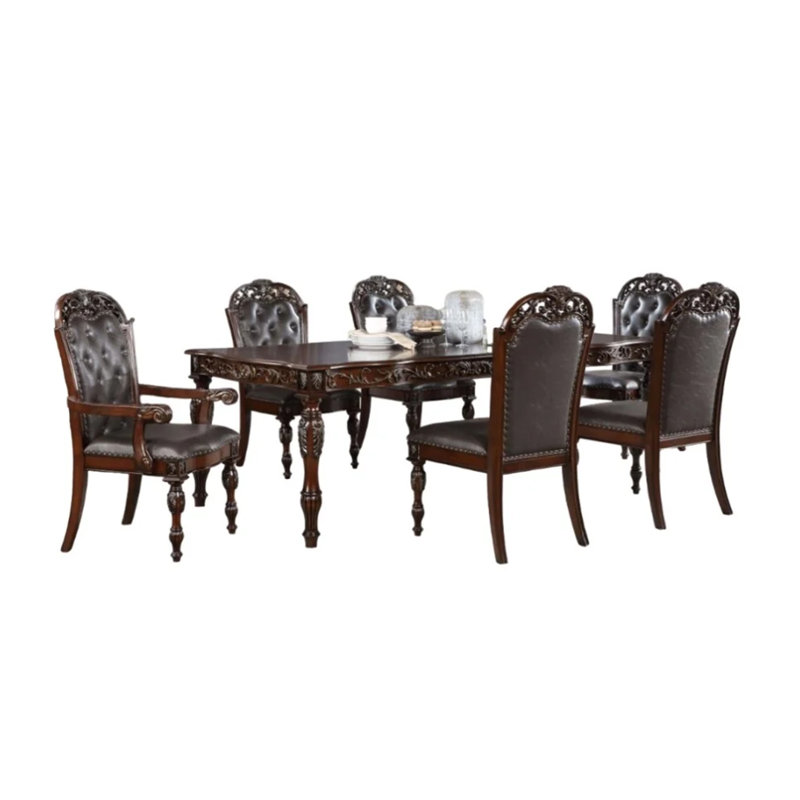 Eva Rectangular 44'' L x 95.62'' W Dining Set