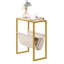 Agamjit 40cm W Iron Bedside Table