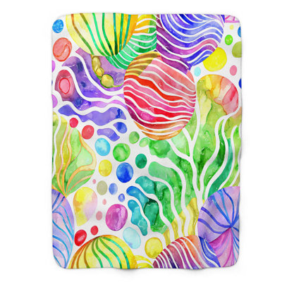 Colourful Chaos - 1 Piece Premium Sherpa Blanket