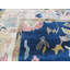 Tapis bleu marine unique de 9 pi x 12 pi