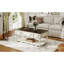 Table basse style rétro, tiroir pour télécommandes, roues verrouillables, structure en pin, plateau, pieds en bois d'hévéa blanc avec un tiroir, placage universel, design gris et blanc