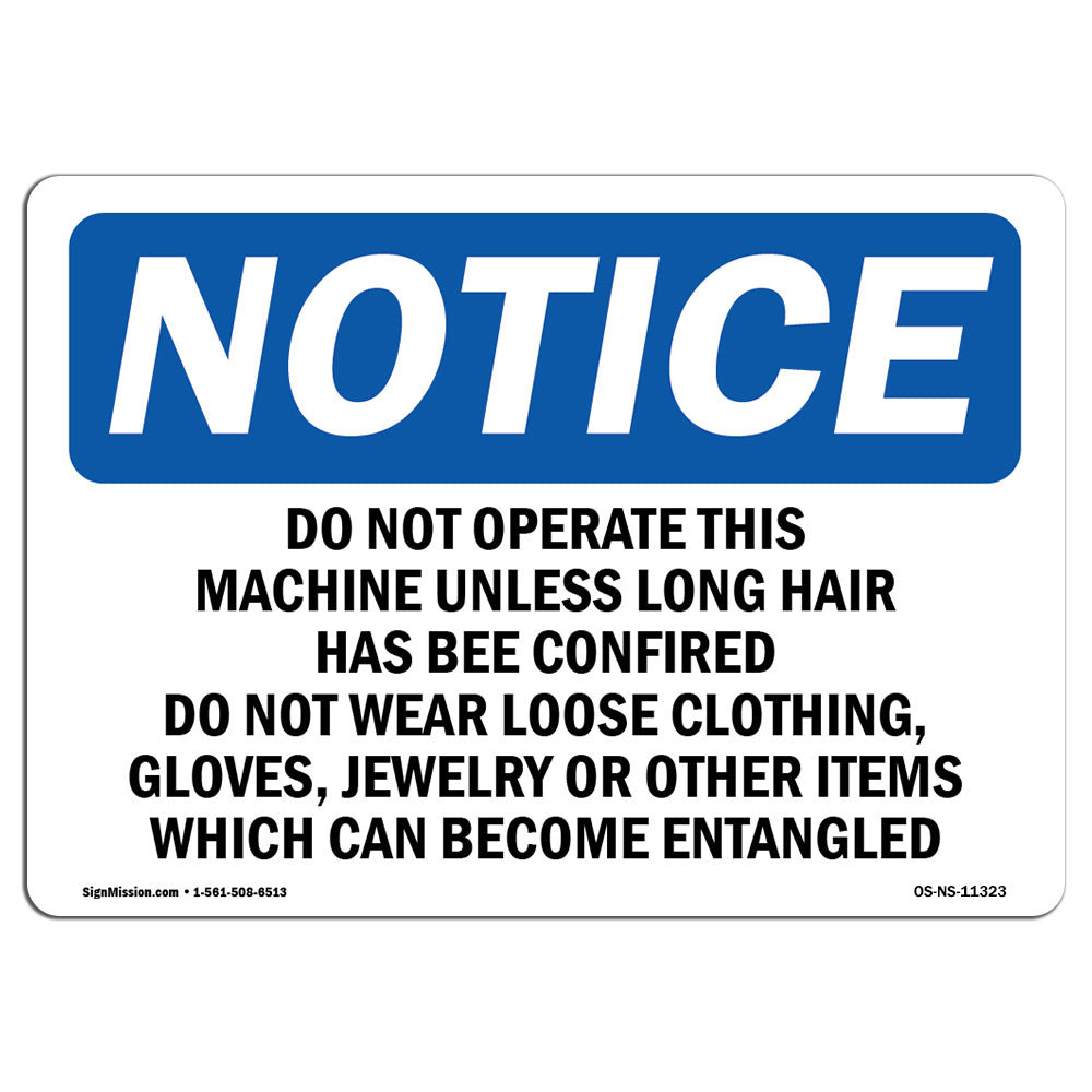 SignMission Do Not Operate This Machine Sign | Wayfair