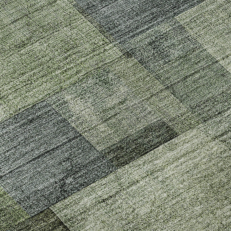 Tapis vert Cerrito lavable à la machine de qualité supérieure, Rectangle 9 pi x 12 pi