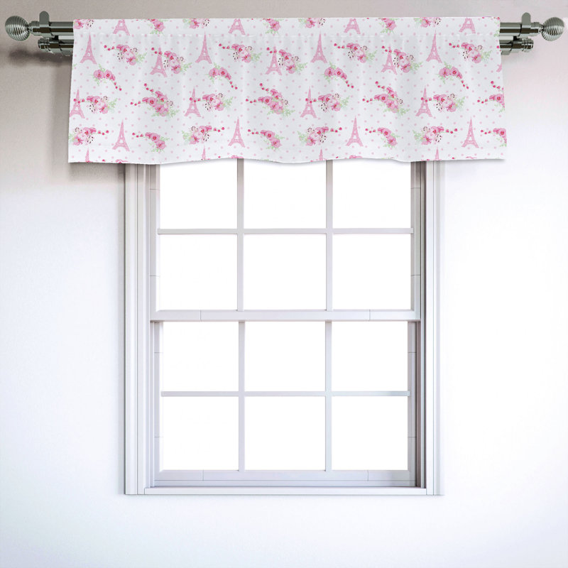 Sateen Ruffled Window Valance