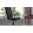 Mid-Back Executive Swivel Office Chair with Arms, and Transparent Roller Wheels-1784944230-1784944231