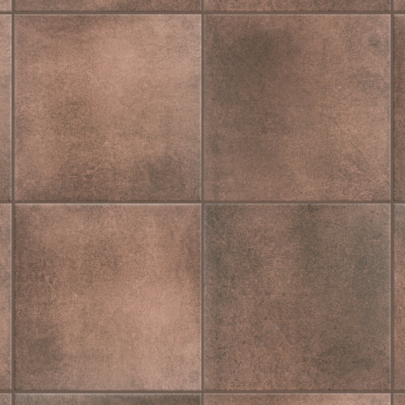 Matter 6" x 6" Porcelain Stone Look Floor and Wall Tile, Red