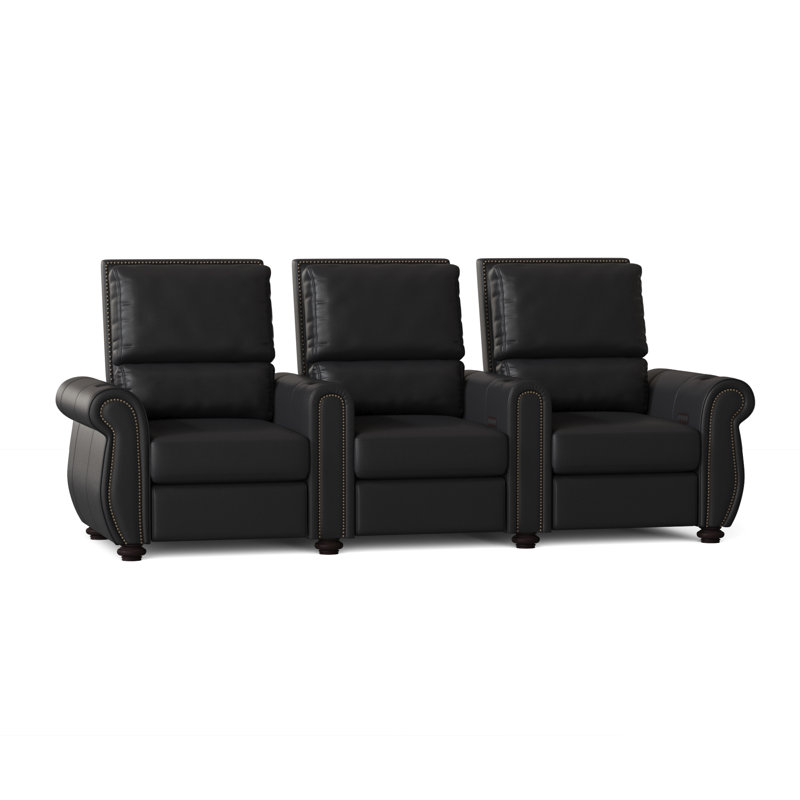 Canapé de cinéma maison Stallion XL200 (rangée de 3), Ultranoir