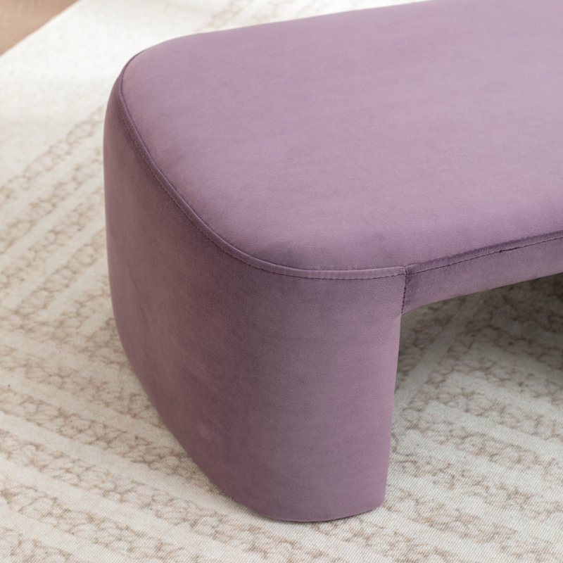 Repose-pieds Havenhill, Mauve, Velours