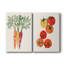 Organic Veg III - Toile tendue avec châssis de qualité supérieure - Prêt à accrocher-139667518