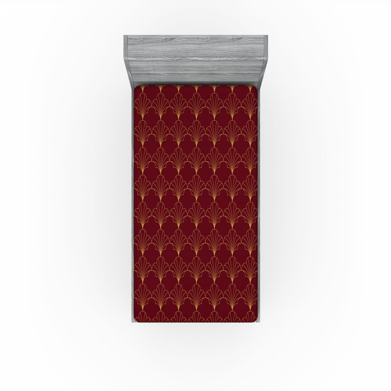  Ensemble de draps-housses pour chambre d'amis, Simple TG, Bourgogne / brun sable
