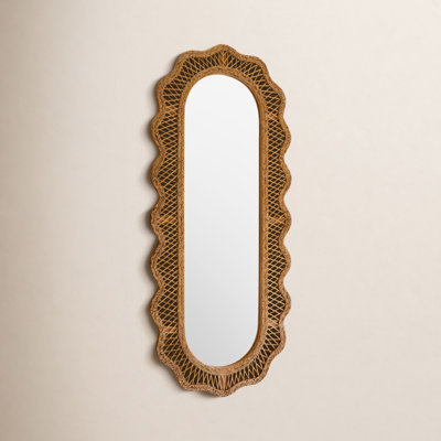Vern Rattan Scalloped Wall Mirror