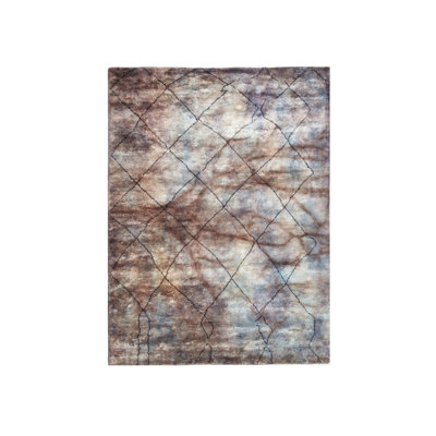 Tapis marocain moderne noué à la main 8 x 12