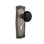 Prairie Plate with Decorative Keyhole and Black Porcelain Door Knob