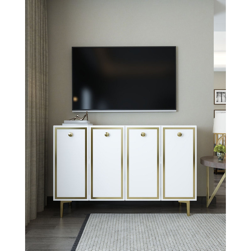 Console Esposito, Blanc + or