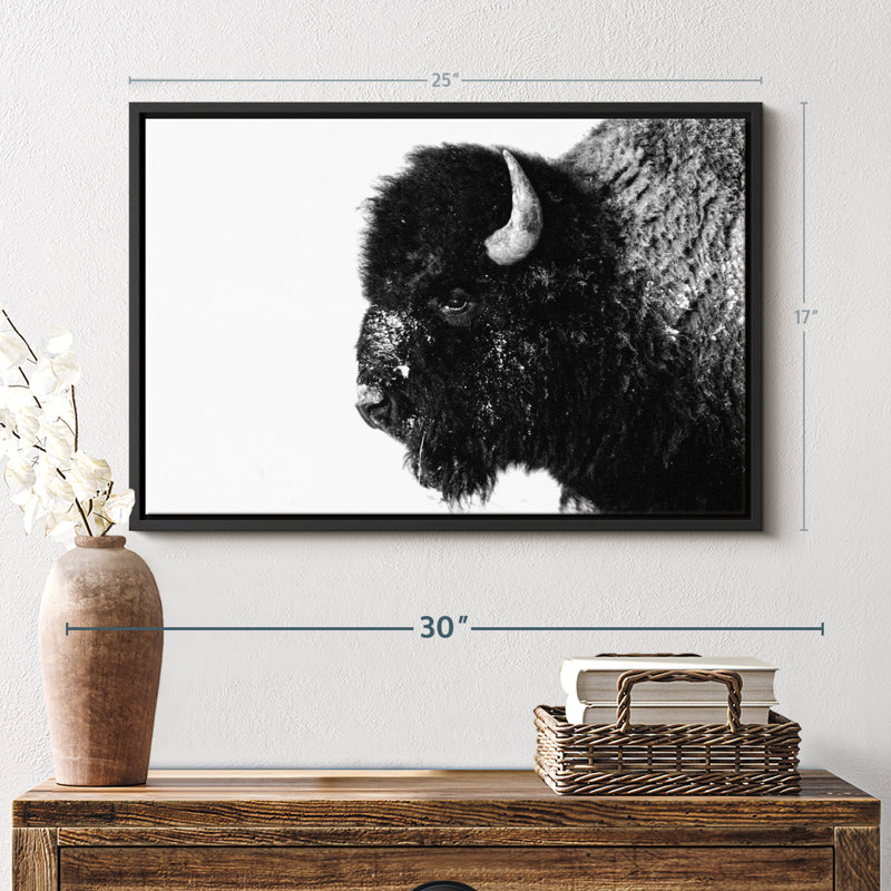 " Black Bison ", 25" H x 17" W