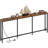 Narrow Console Table With Power Outlet 7.1" Skinny Sofa Table, Long Behind Couch Table With Charging Station, Entryway Table For Hallway, Living Room Rustic Brown