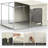 Large Storage Box Foldable with Window & Handles 2 Pack in Beige