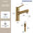 Single Hole Pull-Out Bathroom Faucet, Metal 2-Function Sprayer Bathroom Sink Faucet with Drain Assembly-120156950