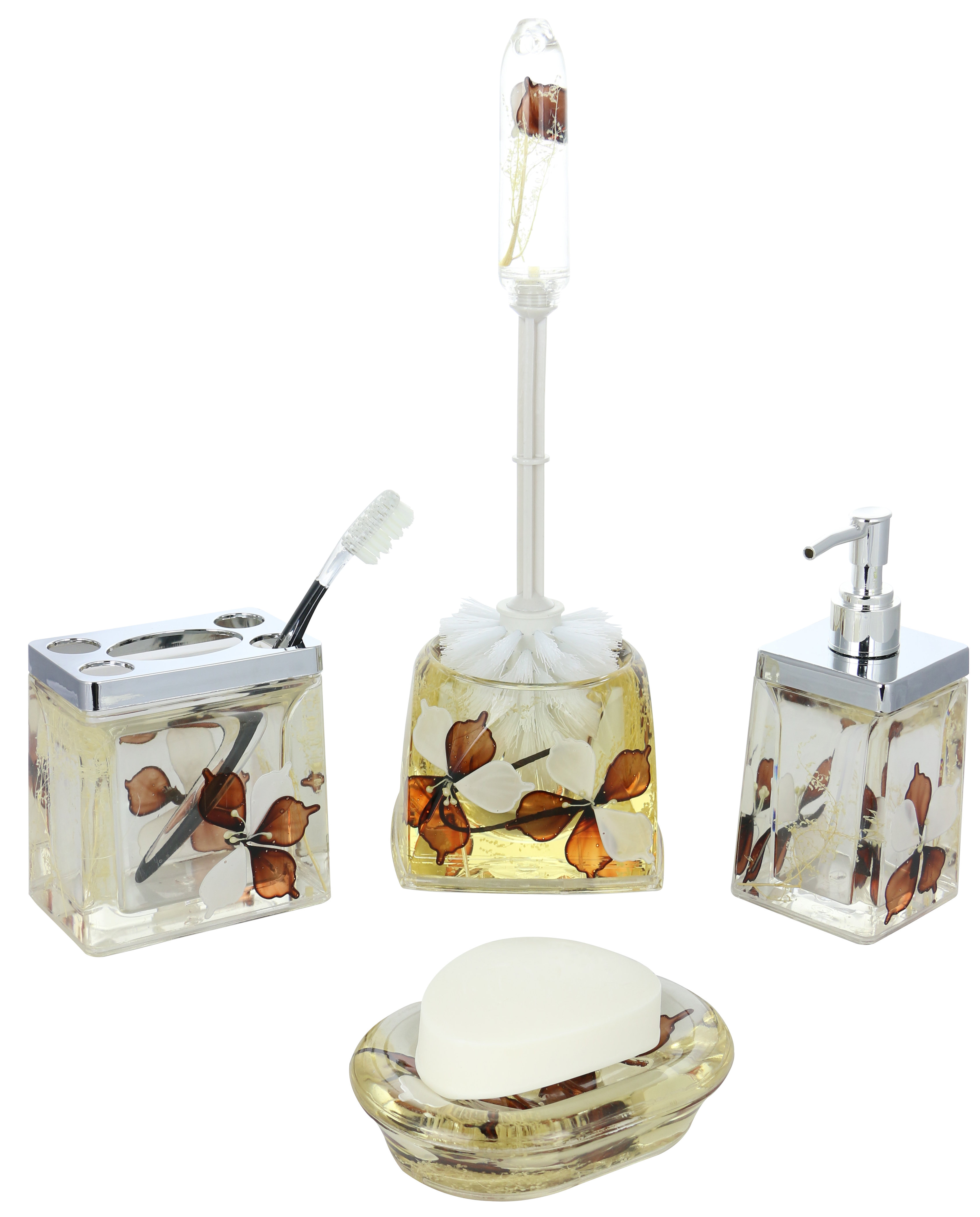 Fleur De Lis Living Robinett Piece Bathroom Accessory Set Reviews  Wayfair