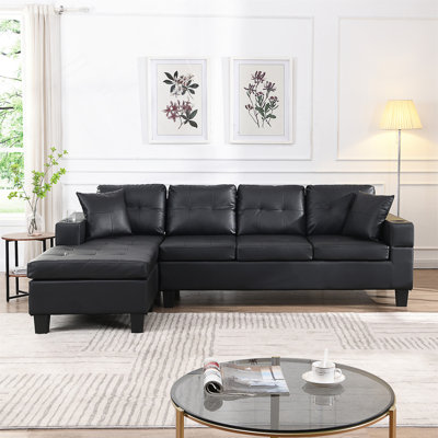 Sectional Sofa Set For Living Room With L Shape Chaise Lounge by Latitude Run