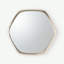 Hudson Hexagon Metal Mirror
