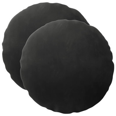 Black Round Cushion