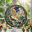 Owl Flight Stained Glass Window Panel，7.8H-51282162