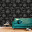 Panneau mural noir Palm Leapard