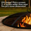 3.5 lb. 22 in. x 22 in. Fire Pit Lid Fire Pit Accessory