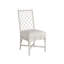 Chaise d'appoint à dossier complet Rosalie en blanc