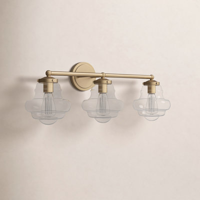 Marah 3 Light Transparent Dimmable Vanity Light