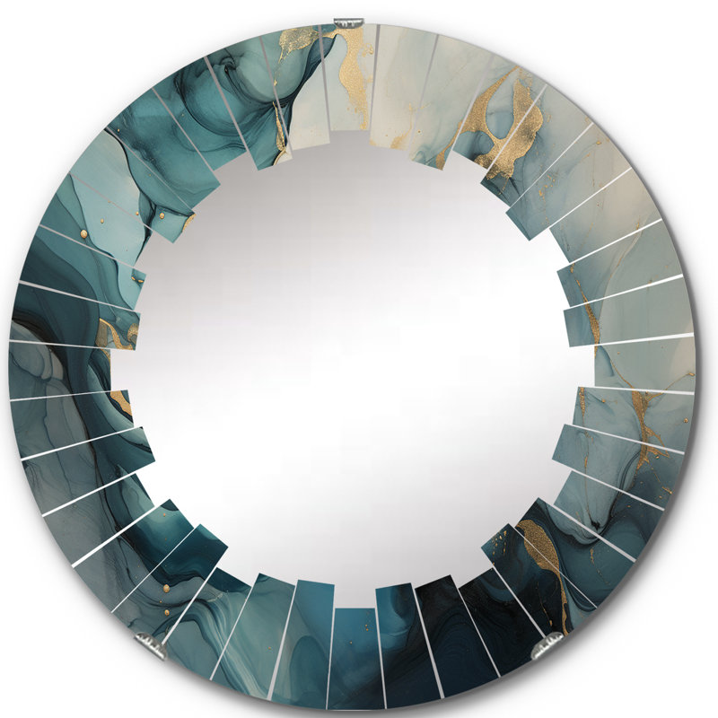 Ogorman - Miroir mural moderne rond, 24 po x 24 po