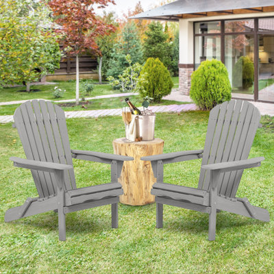 Wesley Solid Wood Folding Adirondack Chair