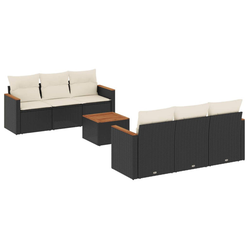 Ensemble de canapé modulaire en rotin PE 7 pièces Vidaxl