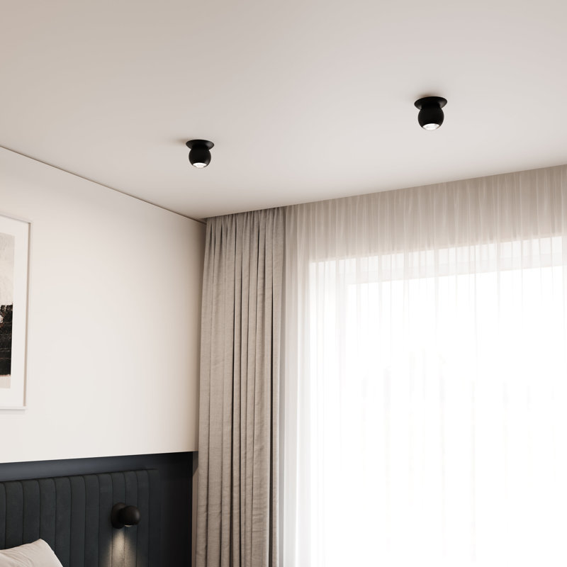 Hemisphere 1 - Light LED Flush Mount, Textured Black