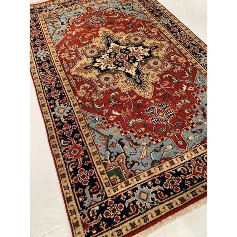 Kerri Oriental Area Rug in Rust