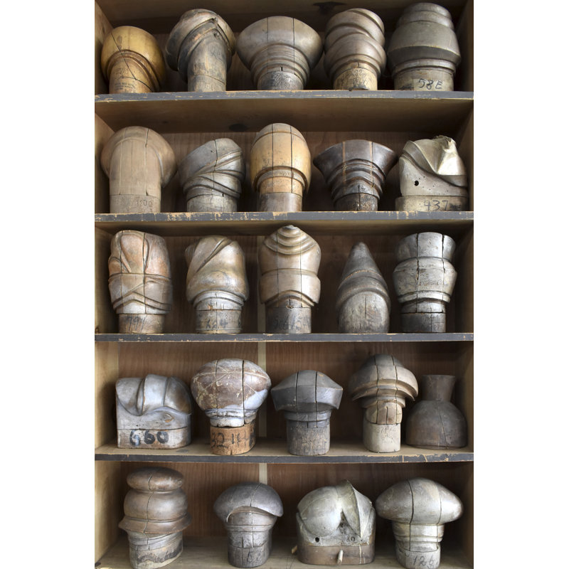 Ignatius's Hat Blocks II by Sharon Chandler - Wrapped Canvas Print, 76cm H x 51cm W
