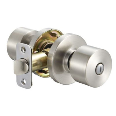 Delaney Brookhaven Privacy Door Knob in Matte Black with Round Trim