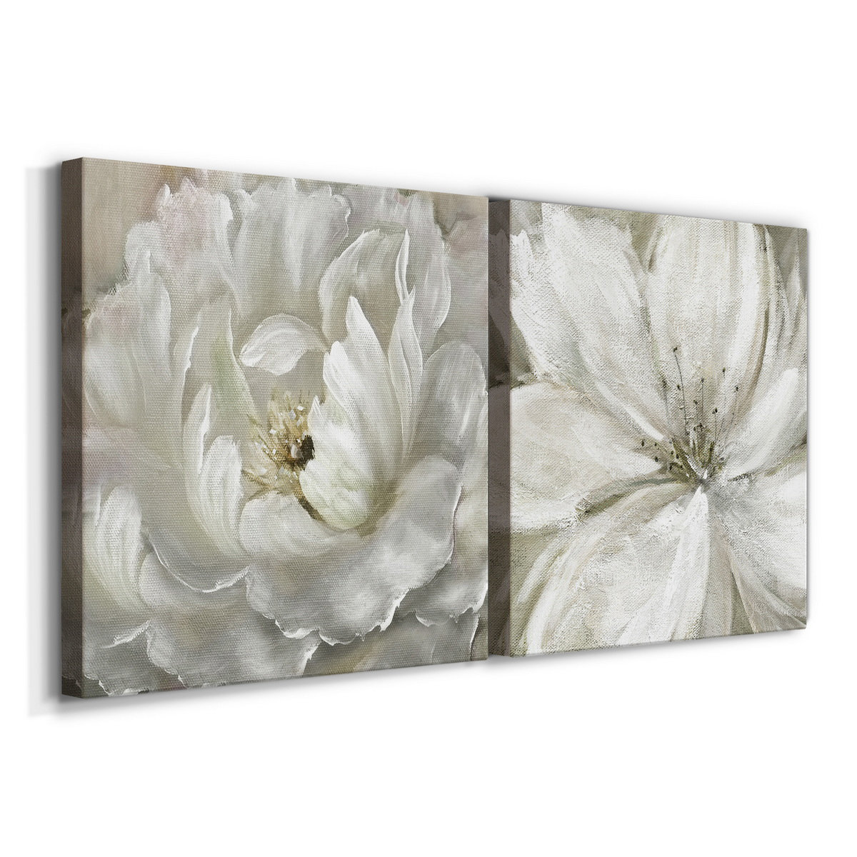 Winston Porter Perfect Peony - 2 Piece Wrapped Canvas Print Set | Wayfair