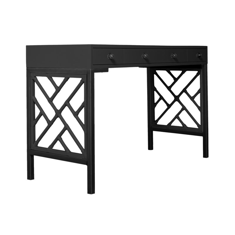 Chippendale Writing Desk, Black