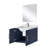 Single Bath Vanity 24 In. W X 22 In. D, Quartz Countertop, 18 In. Mirror And Faucet Set