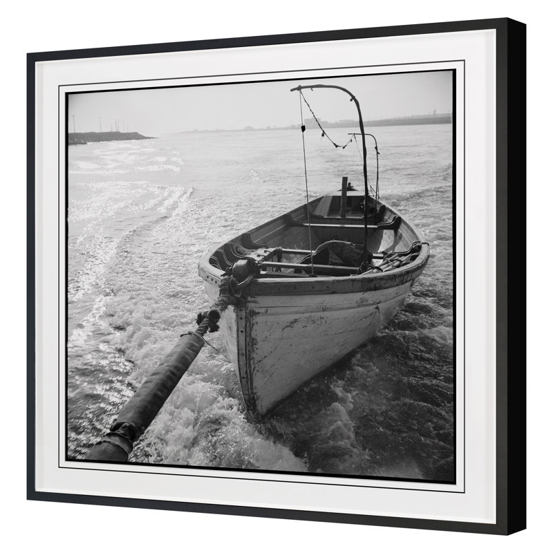 Boat Angles 1 Print by Grand Archives, Black Framed, 36" H x 36" W