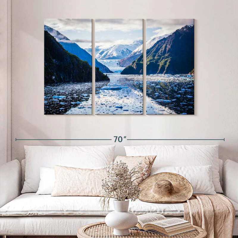 Le glacier Sebbie Mendenhall à Juneau, H 32 po x l 50 po