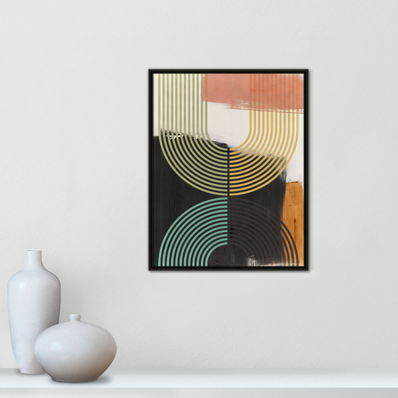 «Bolded II» par Isabelle Z, Toile avec cadre, L 23,5 po x H 29,5 po, Espresso Floater