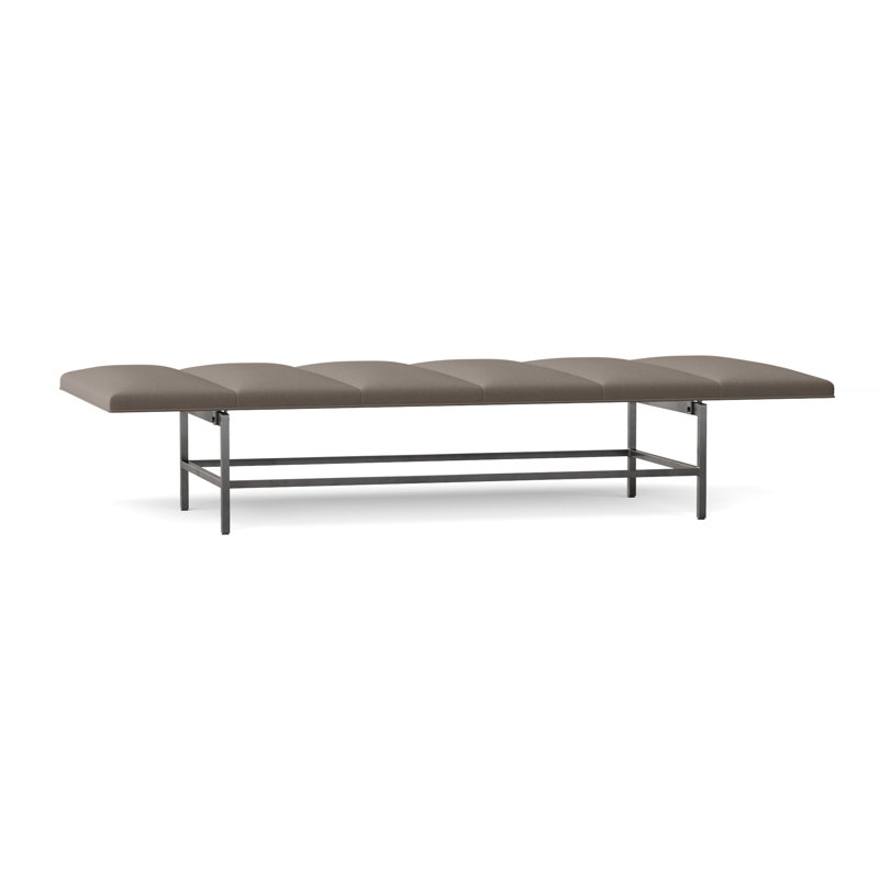 Ardmore Genuine Leather Bench, Light Grey Leather 202-010