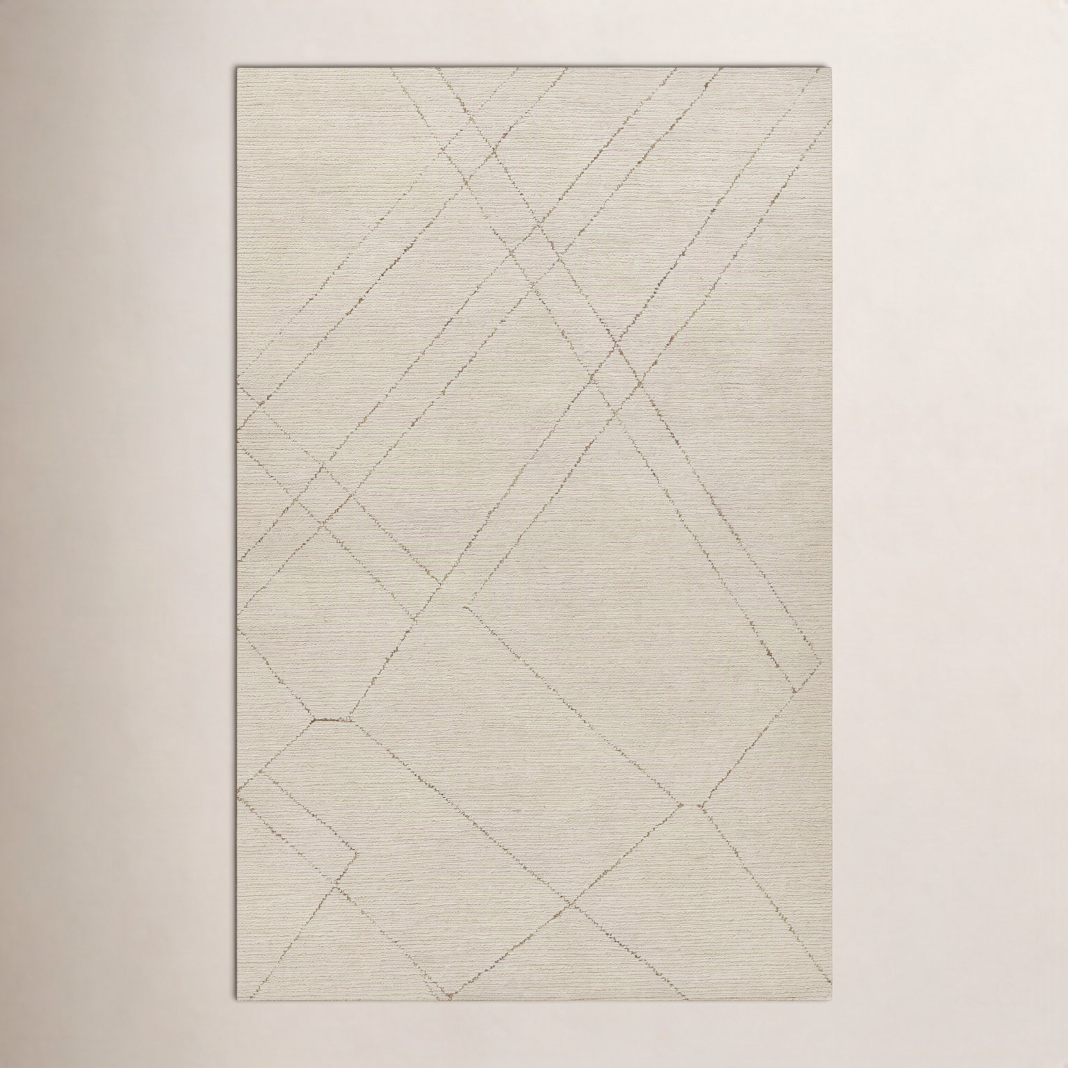 Hand-Tufted Abstract Wool Rug, Rectangle 9' x 12'