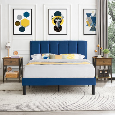 Ensemble de chambre avec lit plateforme 3 pièces Egle