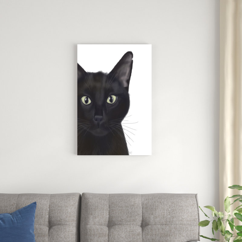 Chat, portrait de Gus, H 30 po x l 20 po x P 1 po
